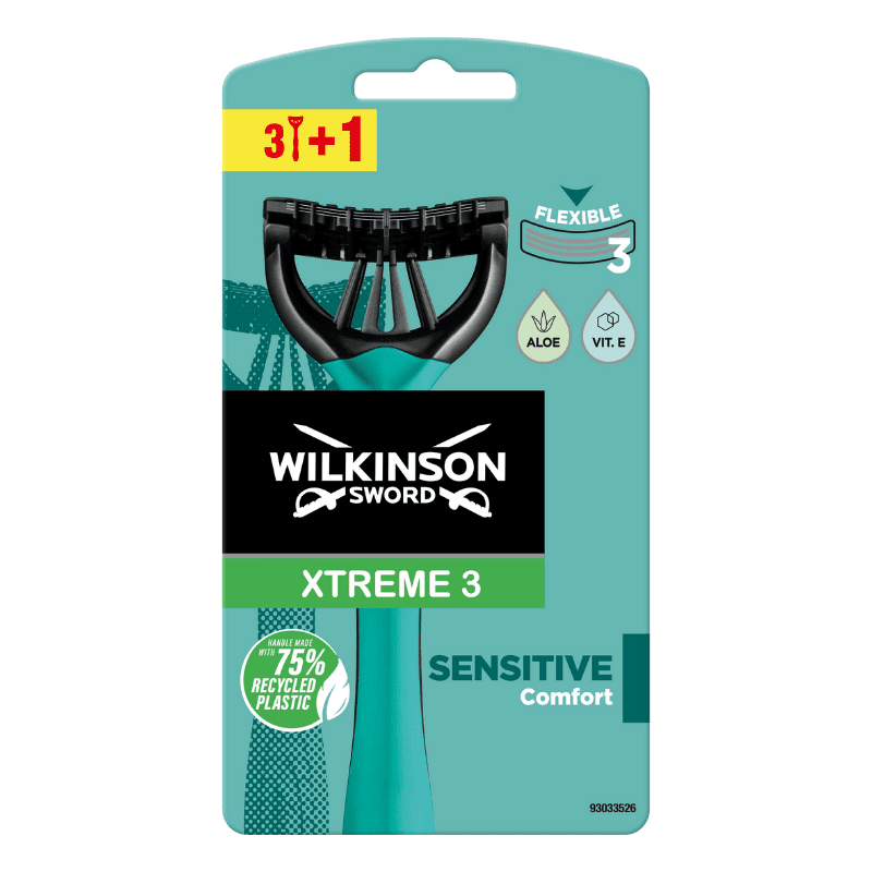 Wilkinson Sword Xtreme3 Sensitive Comfort pánsky 3+1 ks - Jednorazový holiaci strojček 3+1 ks