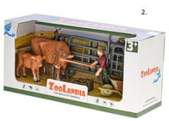 Mikro Trading Zoolandia krava s teliatkom a doplnkami 4druhy 