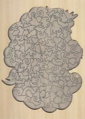 Grafix Obrysové puzzle Krásny jednorožec 130 dielikov