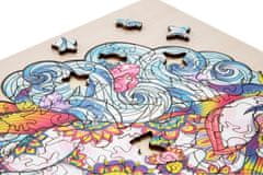 Grafix Obrysové puzzle Krásny jednorožec 130 dielikov