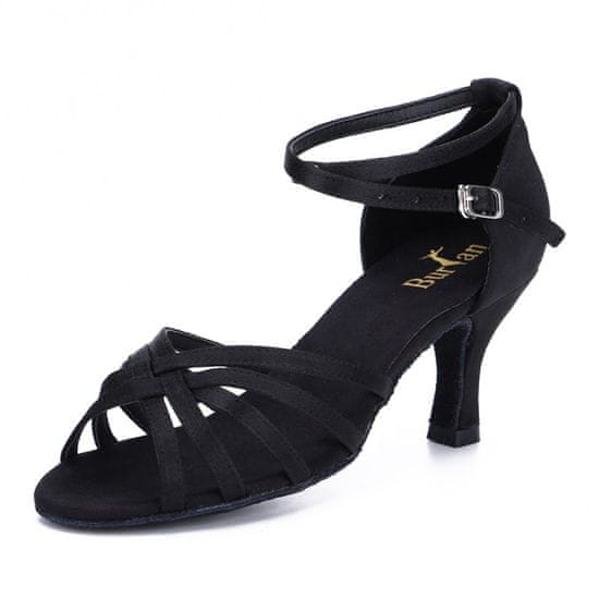 Burtan Dance Shoes Topánky na latinskoamerický tanec Havana, čierna 7 cm
