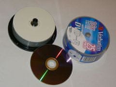VERBATIM DVD-R Printable (Inkjet) 16x 4,7GB spindl 25ks