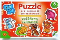 PEXI Puzzle pre najmenších zvieratká 6obr.