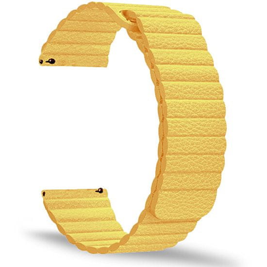 4wrist Provlékací řemínek pro klasické hodinky - Yellow 20 mm