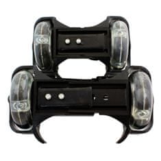 Northix Kolieskové korčule na topánky, LED osvetlenie - One-Size 