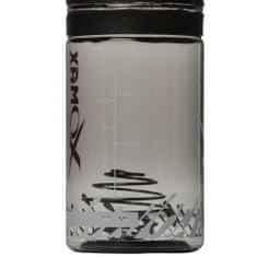 XQMAX Šejker, Proteínový Bidon pre posilňovne, Blender Bottle 700 ml čierna