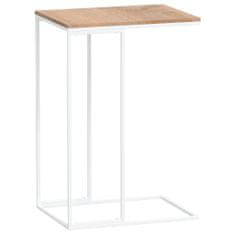 Vidaxl Príručný stolík biely 40x30x59 cm spracované drevo