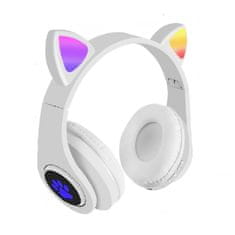 Alum online Bezdrôtové slúchadlá s mačacími ušami - B39M, biela