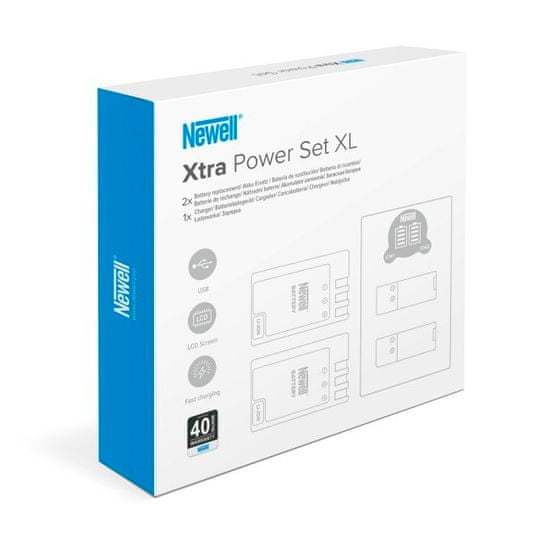 Newell Set XL USB-C Dual nabíjačka + dve batérie pre Sony NP-FZ100
