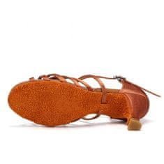 Burtan Dance Shoes Topánky na latinskoamerický tanec Havana, béžová 7 cm, 35