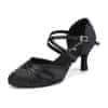 Burtan Dance Shoes Štandardné tanečné topánky Vienna - čierne 7,5 cm, 38