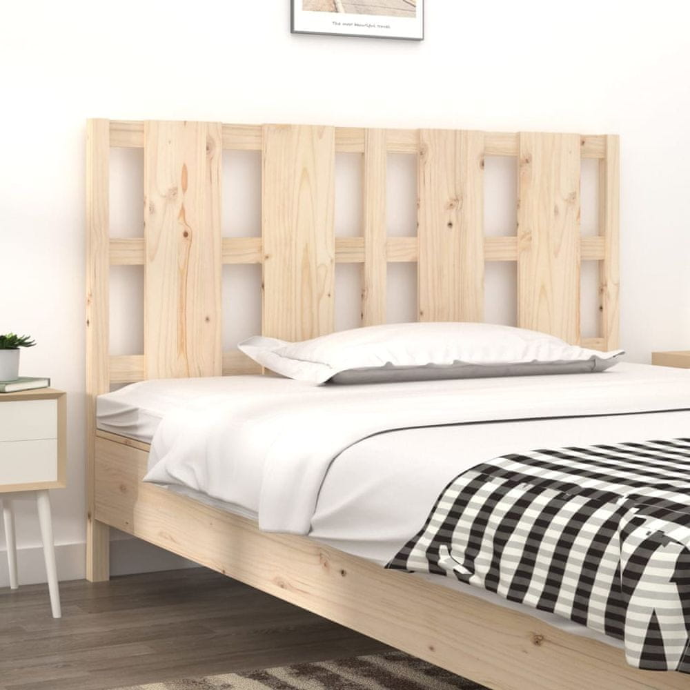 Vidaxl Čelo postele, 140,5x4x100 cm, masívne borovicové drevo