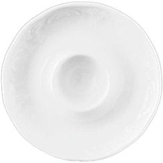Lilien Stojanček na vajíčko porcelán Bellevue, biely, 6x