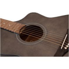 Dimavery STW-50, elektroakustická gitara typu Mini Jumbo, hnedá
