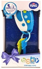 Lamps Baby detské kľúče modré s efektami 23cm