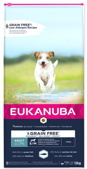 Eukanuba Adult Small & Medium Grain Free OF 12 kg