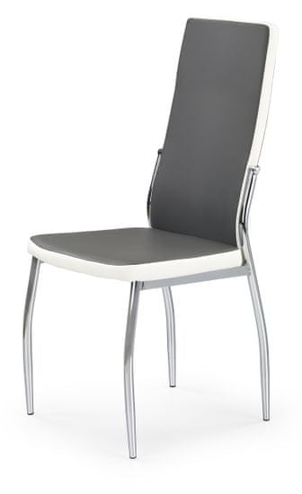 Halmar Jedálenská stolička K210, šedá / biela