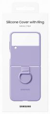 SAMSUNG Silikonový kryt s držákem Z Flip4 Lavender, EF-PF721TVEGWW fialová