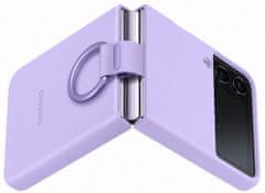 SAMSUNG Silikonový kryt s držákem Z Flip4 Lavender, EF-PF721TVEGWW fialová