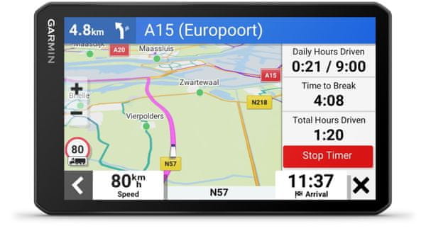 GPS navigácia kamióny Dezl LGV710 MT-D, mapa Európy, doživotná aktualizácia, Bluetooth hands-free, Wi-Fi