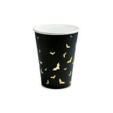 Párty papierové poháriky - netopiere - Halloween - 220 ml - 6 ks