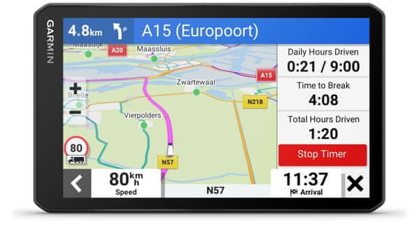 GPS navigácia kamióny DezlCam LGV710, mapa Európy, doživotná aktualizácia, Bluetooth hands-free, Wi-Fi