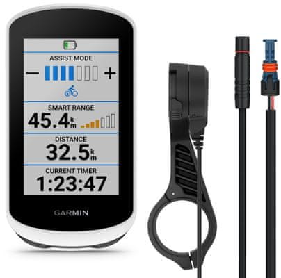 GPS navigácia na bicykel Garmin Edge Explore 2, cyklomapy Európy a sveta, navigovanie, notifikácia z telefónu, detekcia nehody, dotykový displej