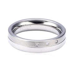 Boccia Titanium Titánový snubný prsteň s diamantmi 0129-03 (Obvod 56 mm)