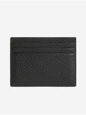 Calvin Klein Čierne kožené puzdro na kreditné karty Calvin Klein UNI