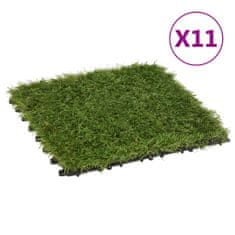 Petromila vidaXL Umelý trávnik 11 dlaždíc 30x30 cm zelený