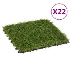Petromila vidaXL Umelý trávnik 22 dlaždíc 30x30 cm zelený