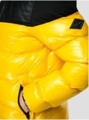 Replay Čierno-žltá pánska prešívaná zimná bunda Replay M