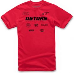 Alpinestars tričko MULTI RACE černo-červené S