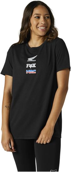FOX tričko HONDA WING Ss dámske černo-biele