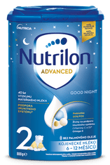 Nutrilon 2 Good Night pokračovacie dojčenské mlieko 6x 800 g, 6+