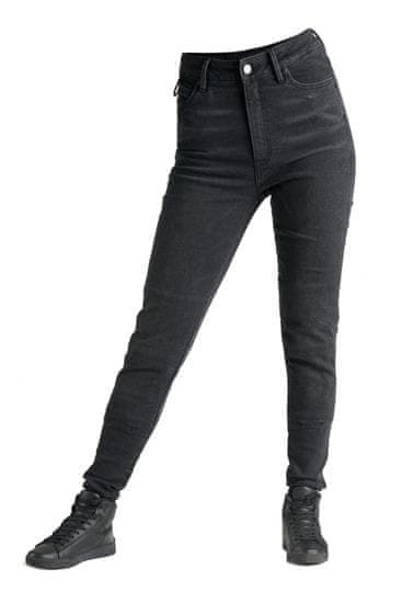 PANDO MOTO nohavice jeans KUSARI COR 01 dámske washed čierne