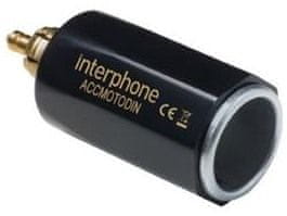 Interphone adaptér DIN z malej motocyklovej zásuvky na automobilovú, slim prevedenie