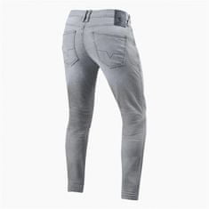REV´IT! nohavice jeans PISTON 2 SK svetlo šedé used 31