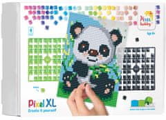 Pixelhobby Diamantové maľovanie - sada 4 základných dosiek - Panda