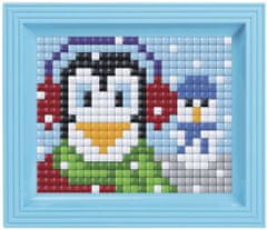 Pixelhobby Diamantový obraz s rámom - tučniak