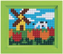 Pixelhobby Diamantový obraz s rámom - Tulipány