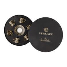 Rosenthal Versace ROSENTHAL VERSACE VIRTUS GALA BLACK Set šálok na Espresso s tanierikom 6 ks