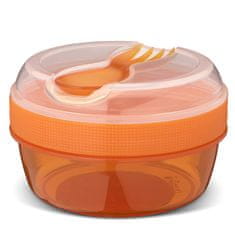 Carl Oscar Box na občerstvenie s chladiacim diskom N'ice Cup 0,3l + 0,15l - oranžový