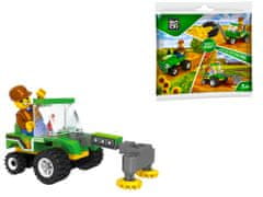 Blocki Blocki stavebnice MyFarm farma Traktor s rozmetačem a figurkou kompatibilní 47 dílů