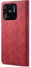 Leather flipové pouzdro pro Xiaomi Redmi 10C, červená