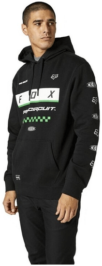 FOX mikina PRE CIRCUIT PO Fleece černo-bielo-zelená