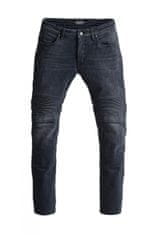 PANDO MOTO nohavice jeans KARL DEVIL 9 washed čierne 31
