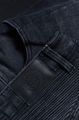 PANDO MOTO nohavice jeans KARL DEVIL 9 washed čierne 31