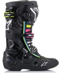 Alpinestars topánky TECH 10 2022 Supervented hue černo-modro-zeleno-ružovo-šedé 44,5/10