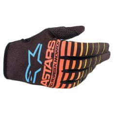 Alpinestars rukavice RADAR černo-žlto-modro-oranžové L